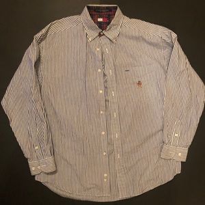 Vintage Tommy Hilfiger PinStripe Crest Button Down